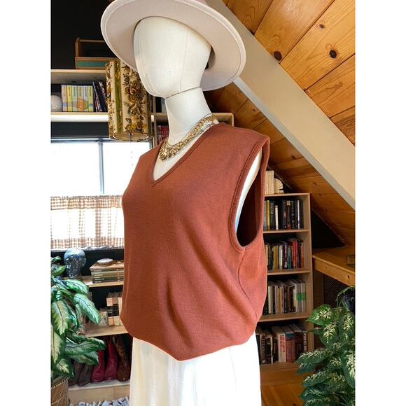 Vintage Sweater Vest Rust - Picture 3 of 6